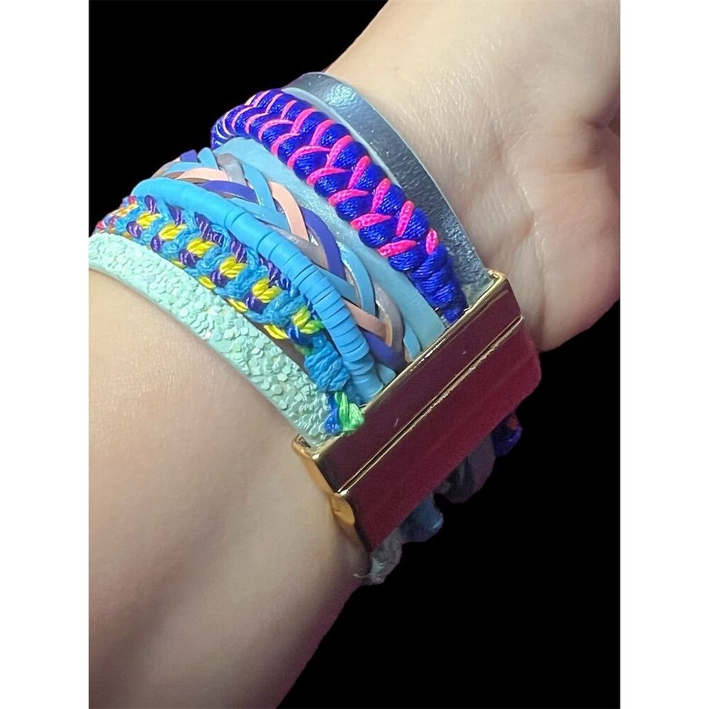 Handmade Boho Multi-Strand Leather Wrap Bracelet for Women with Turquois… - Picture 14 of 15